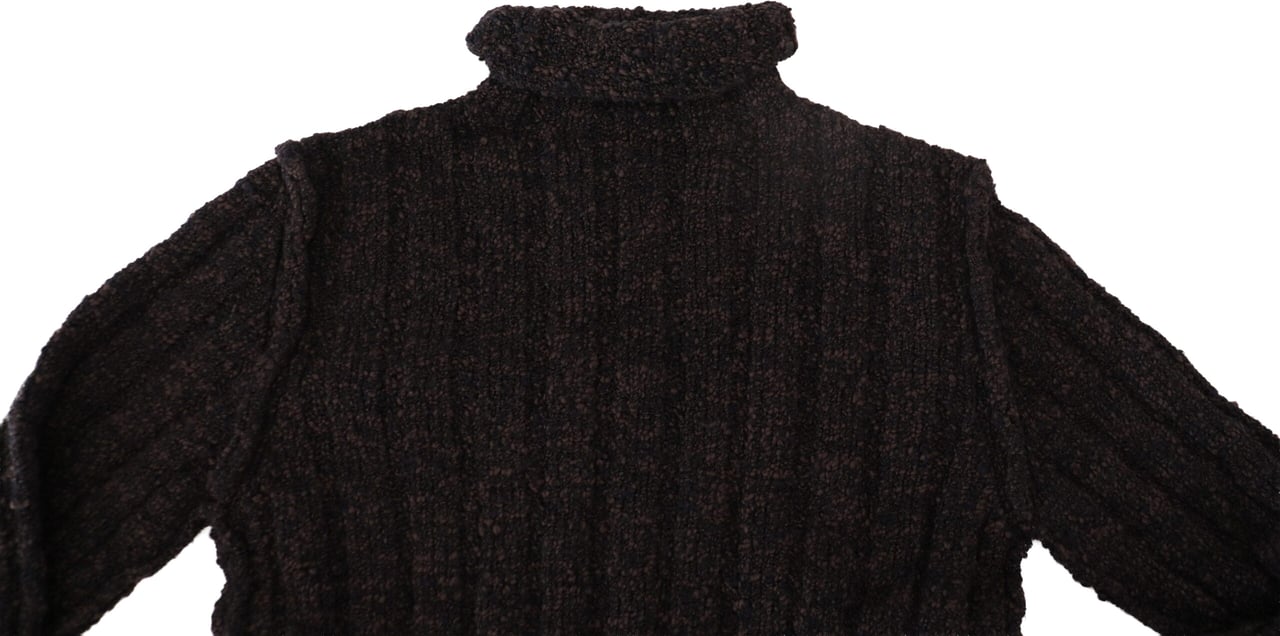 Dolce & Gabbana Brown Wool Knit Turtleneck Pullover Sweater Bruin