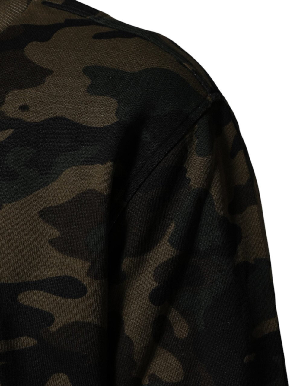 Dolce & Gabbana Multicolor Camouflage Men Sweatshirt Sweater Divers