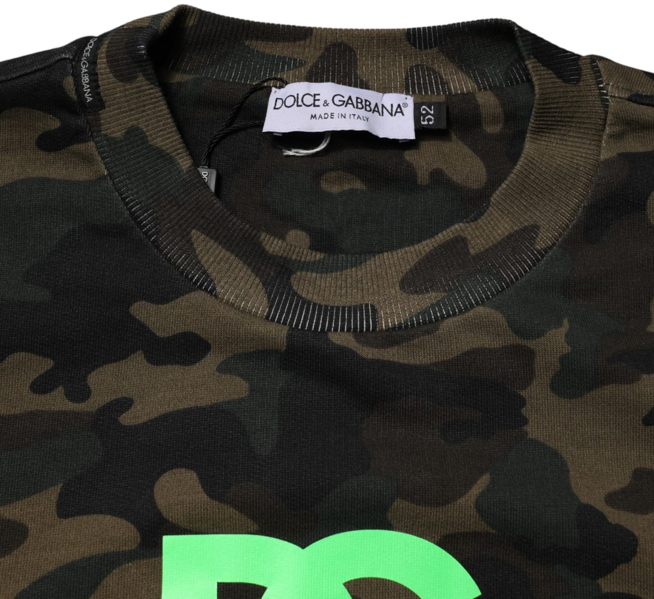 Dolce & Gabbana Multicolor Camouflage Men Sweatshirt Sweater Divers