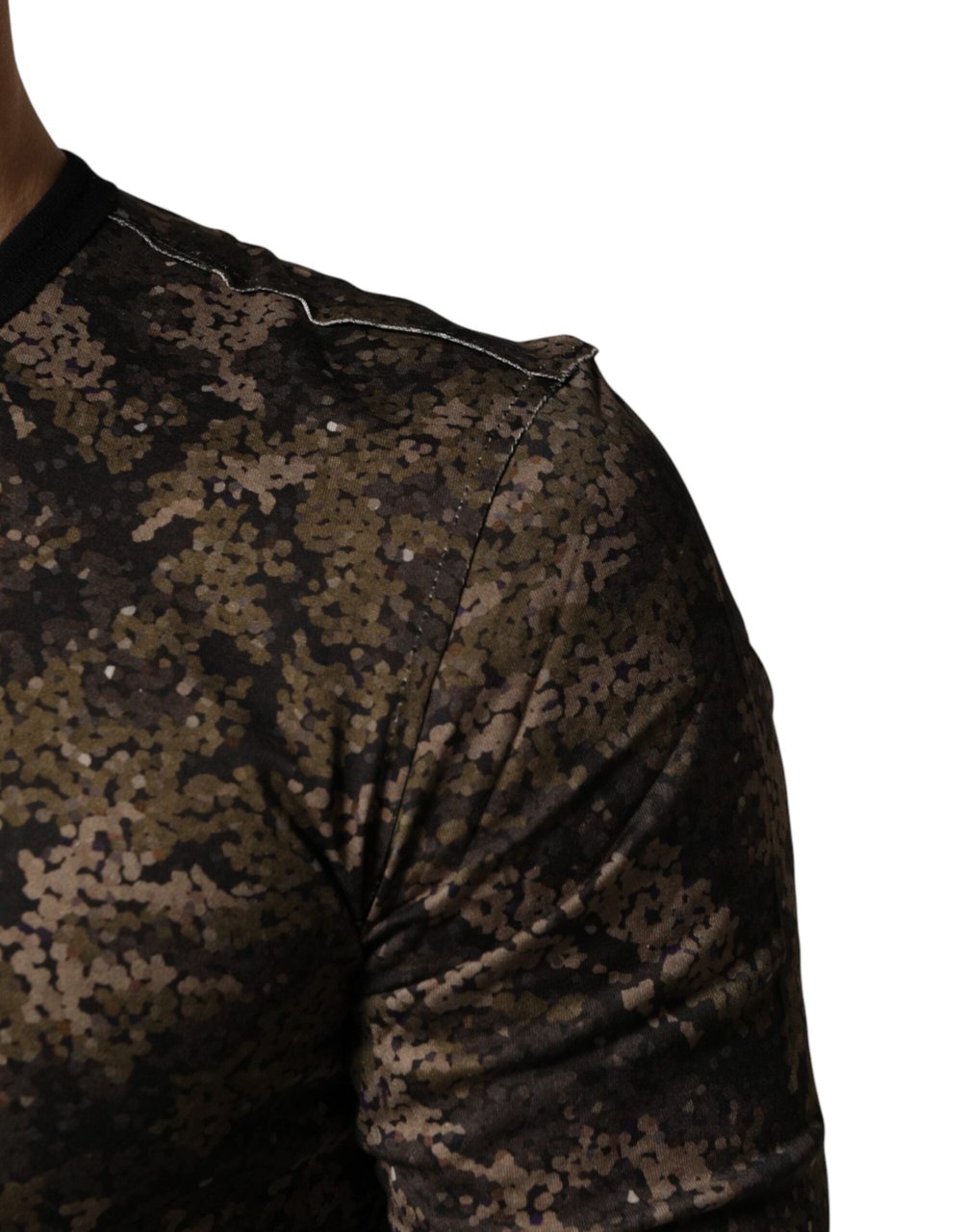 Dolce & Gabbana Multicolor Camouflage Long Sleeves T-shirt Divers