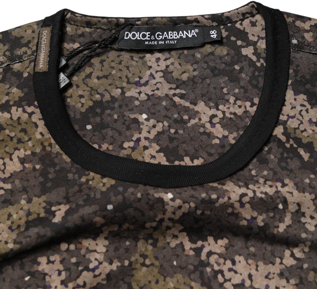 Dolce & Gabbana Multicolor Camouflage Long Sleeves T-shirt Divers