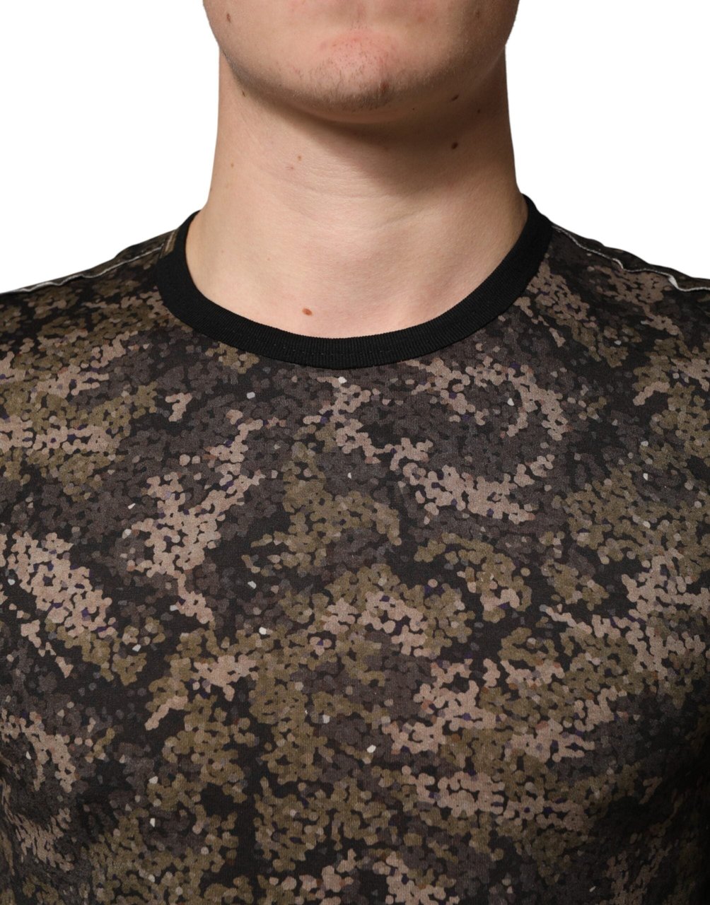 Dolce & Gabbana Multicolor Camouflage Long Sleeves T-shirt Divers