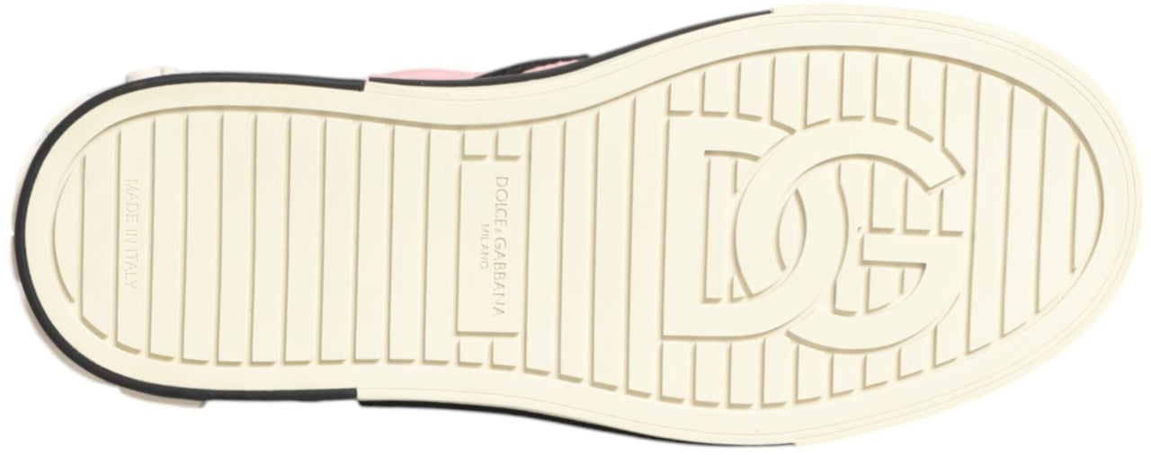 Dolce & Gabbana Pink Quilted Nylon Slip-On Sneaker Shoes Roze