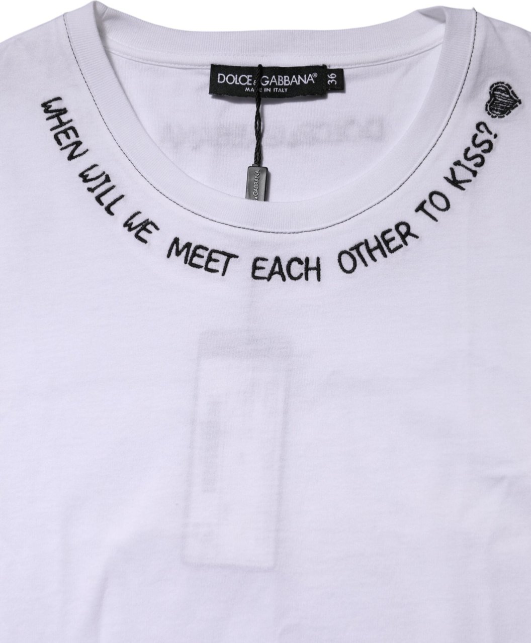 Dolce & Gabbana White Cotton Sleeveless Printed Tank T-shirt Wit