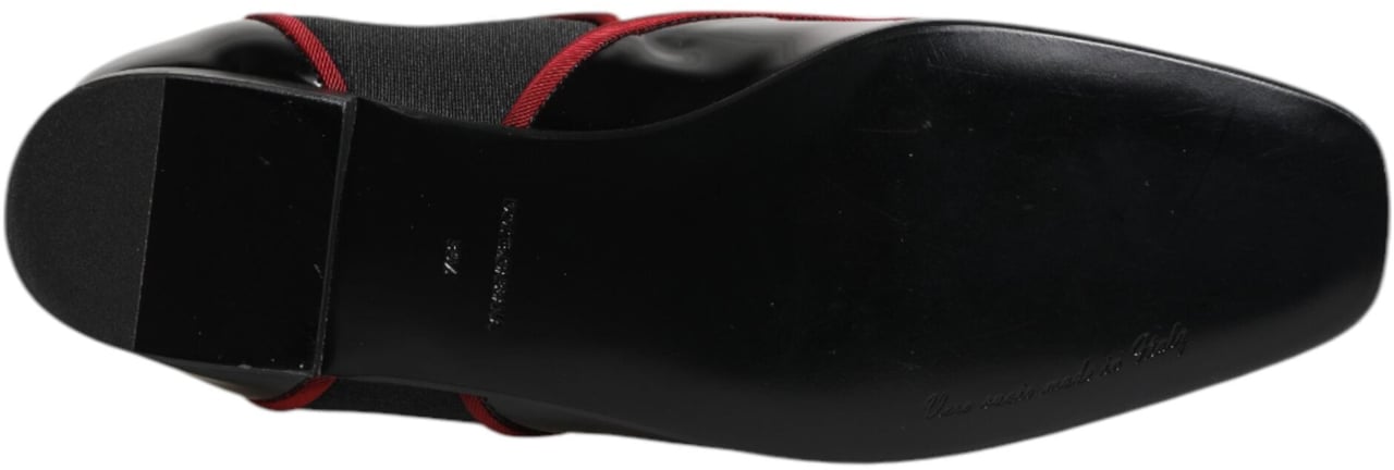 Dolce & Gabbana Black Jackie Buttoned Chelsea Boots Shoes Zwart