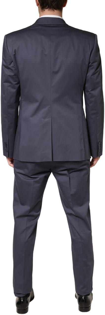 Dolce & Gabbana Blue Single Breasted MARTINI 2 Piece Suit Blauw
