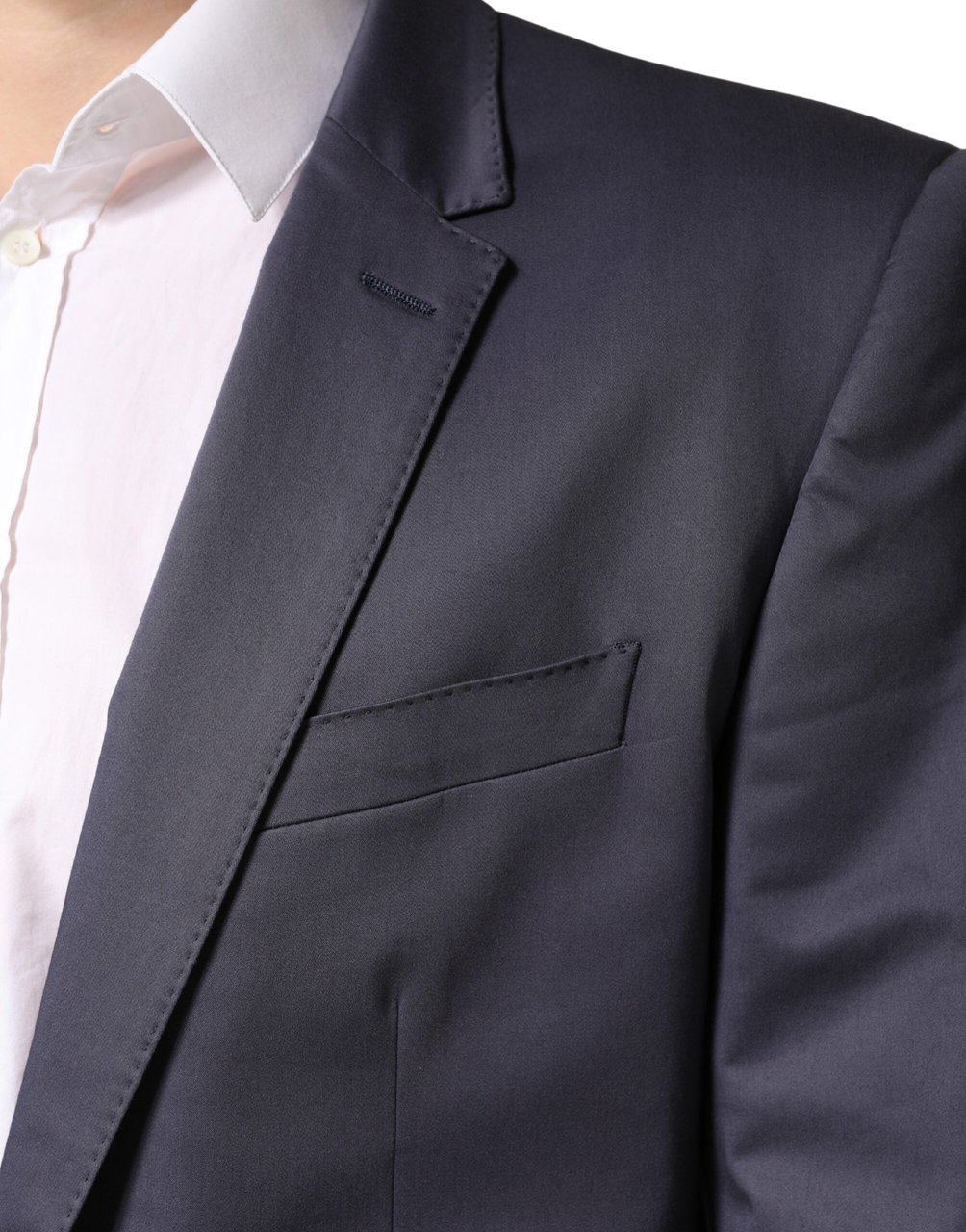 Dolce & Gabbana Blue Single Breasted MARTINI 2 Piece Suit Blauw