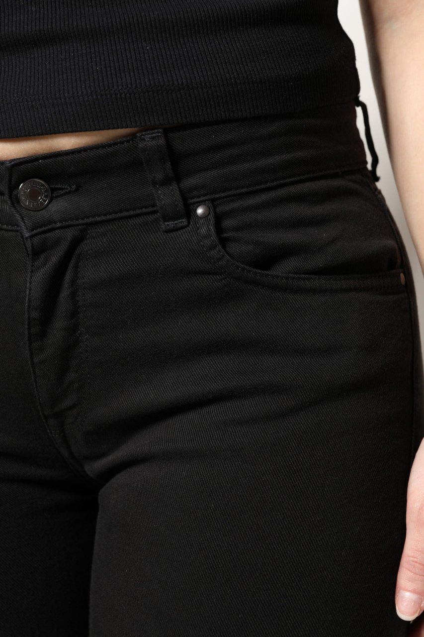 Dolce & Gabbana Black Cotton Mid Waisted Skinny Denim Jeans Zwart