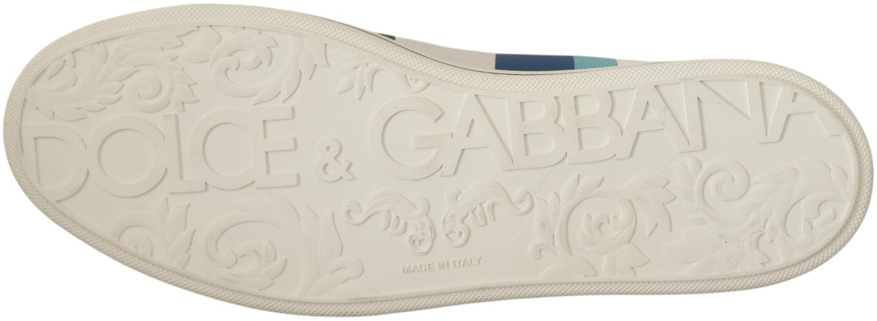 Dolce & Gabbana Multicolor Leather Mid Top Sneakers Shoes Divers