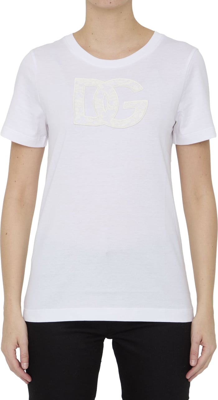 Dolce & Gabbana T-shirt with DG logo Wit