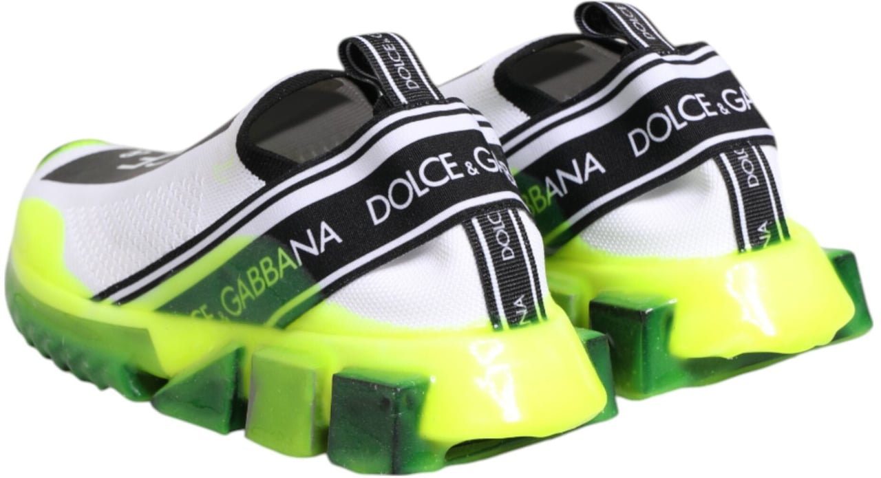 Dolce & Gabbana Black White Slip On Sorrento Sneakers Shoes Wit