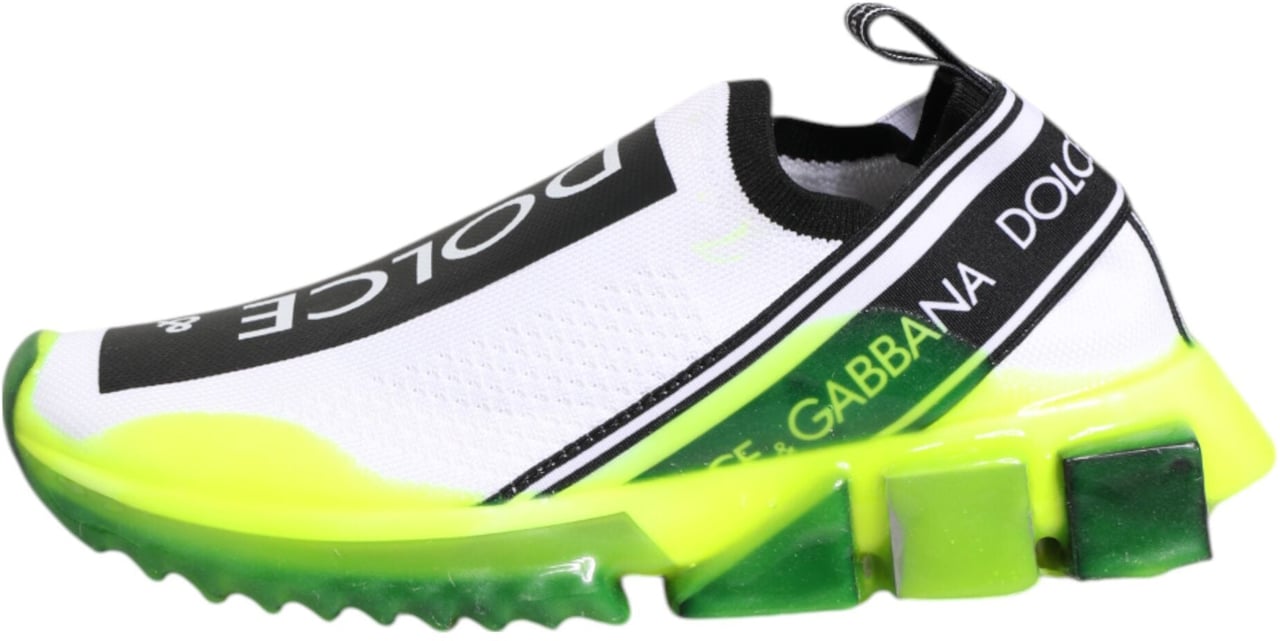 Dolce & Gabbana Black White Slip On Sorrento Sneakers Shoes Wit