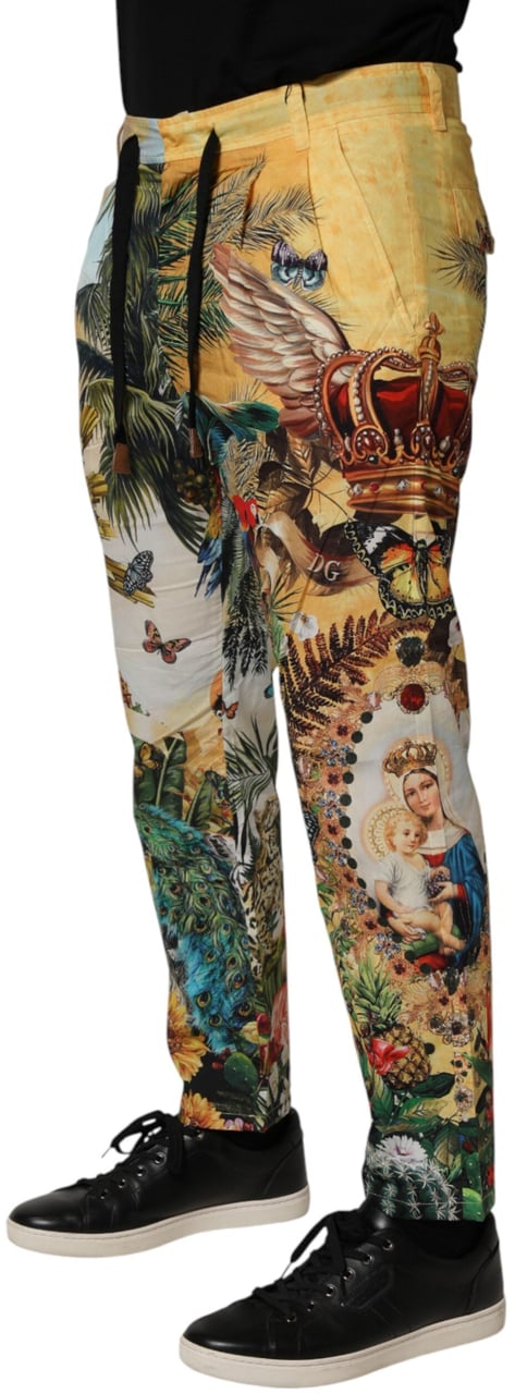 Dolce & Gabbana Multicolor Tropical King Lounge Trouser Pants Divers