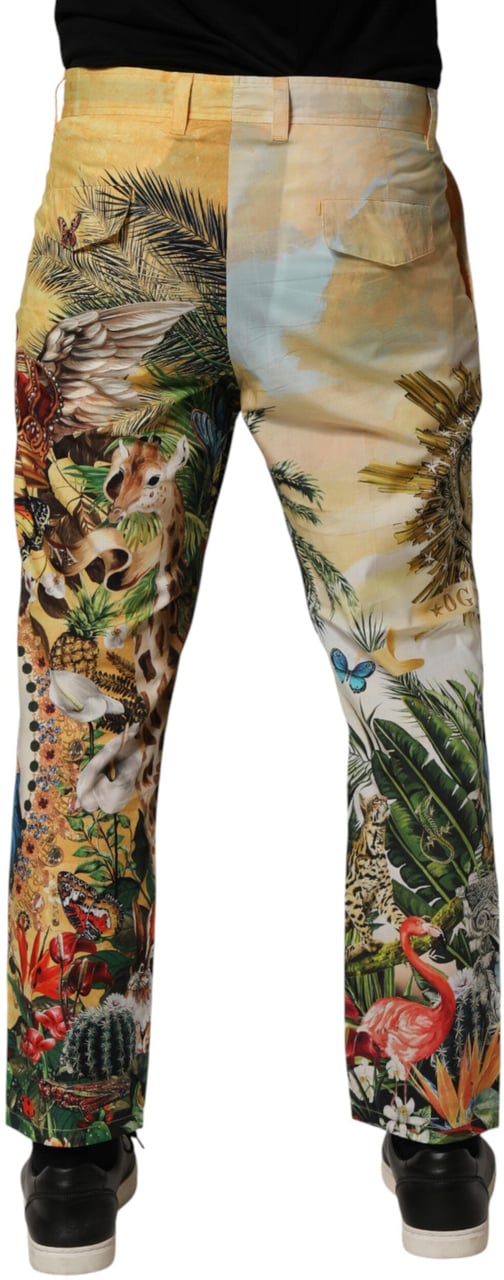Dolce & Gabbana Multicolor Tropical King Lounge Trouser Pants Divers