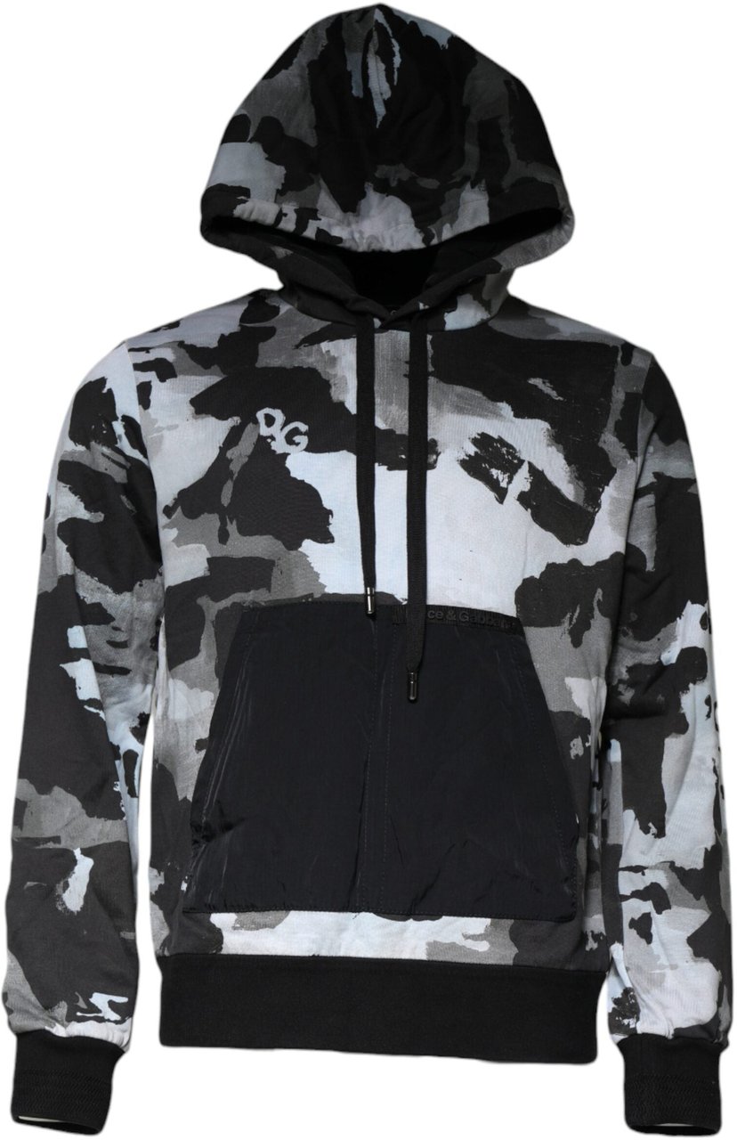 Dolce & Gabbana Multicolor Camouflage Men Hooded Sweater (Copy) Divers