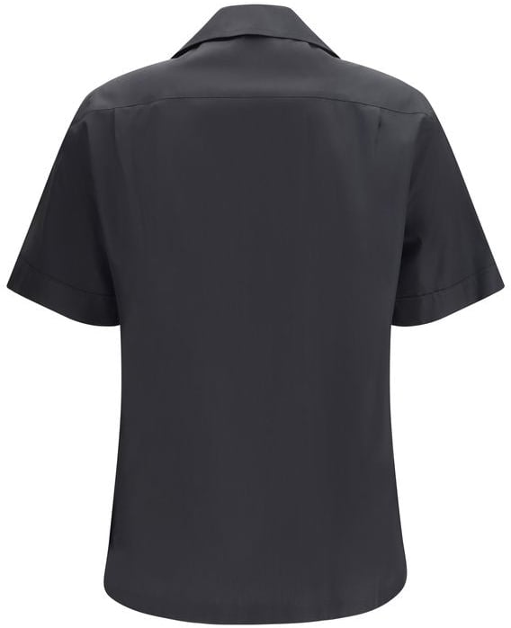 Dolce & Gabbana Black Cotton Shortsleeve Shirt Zwart