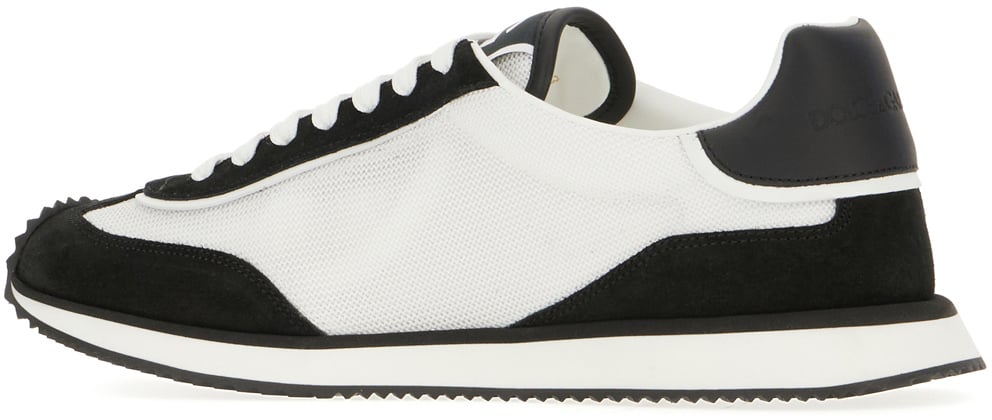 Dolce & Gabbana Two-tone suede and mesh DG Aria sneakers Divers