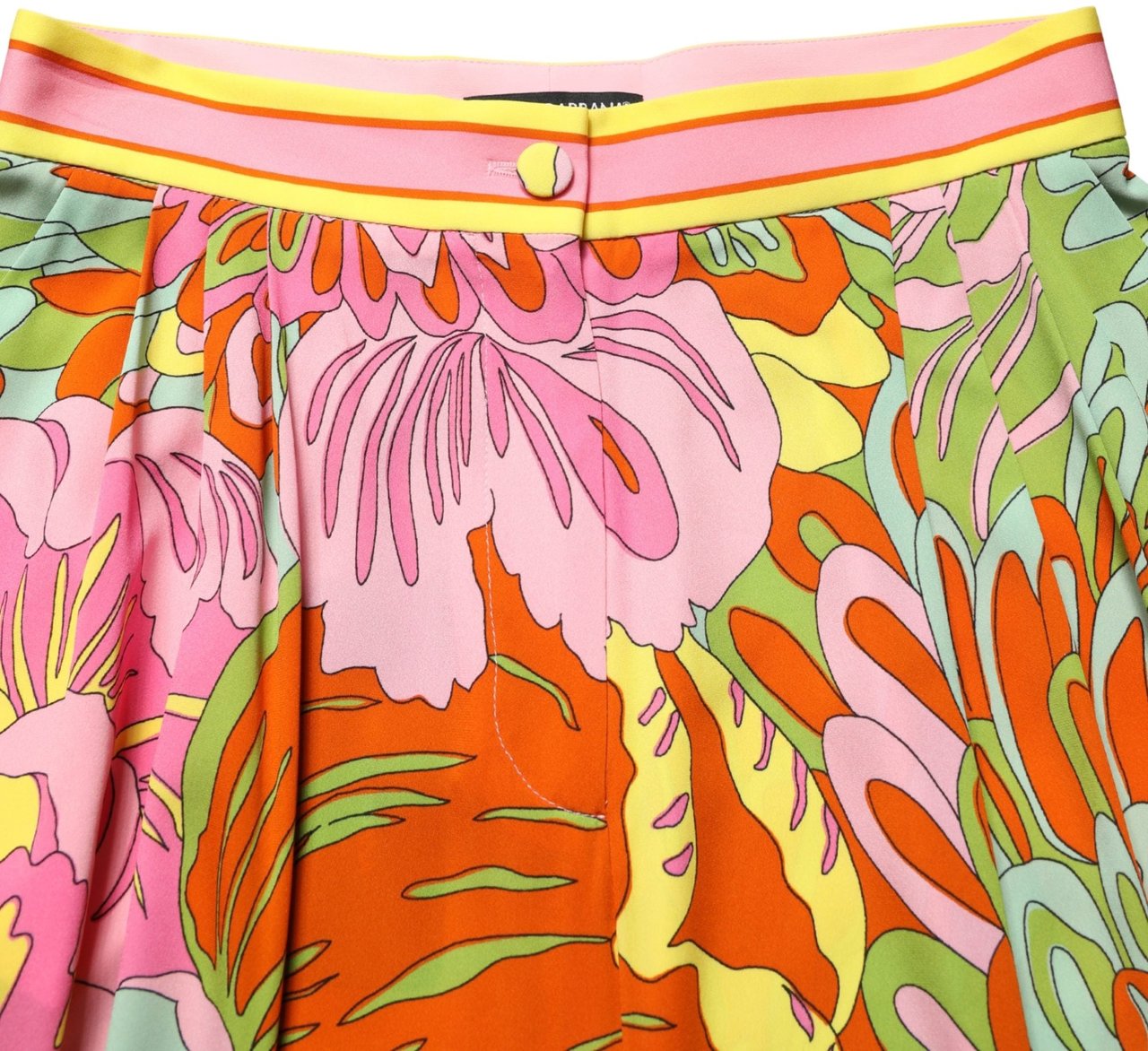 Dolce & Gabbana Multicolor FloralPrint Cropped Trouser Pants Divers