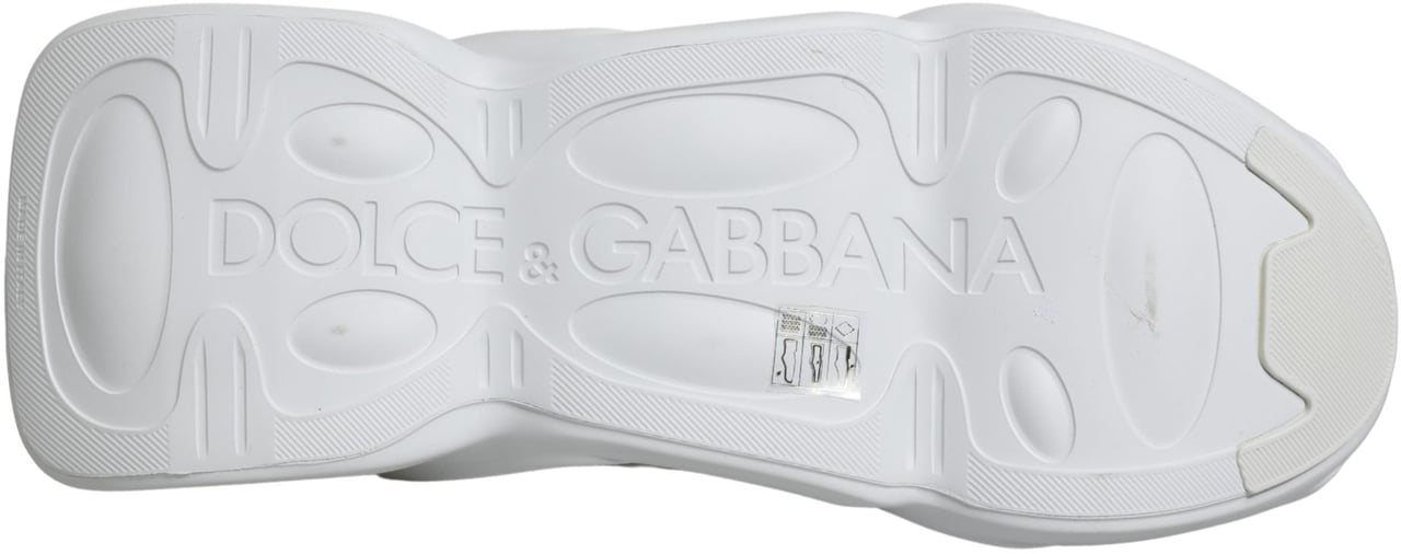 Dolce & Gabbana White Slip On Wave Low Top Sneakers Shoes Wit