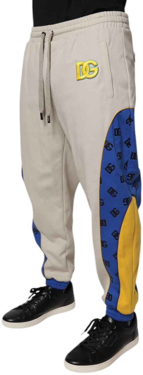 Dolce & Gabbana Multicolor Cotton DG Jogger Sweatpants Pants Divers