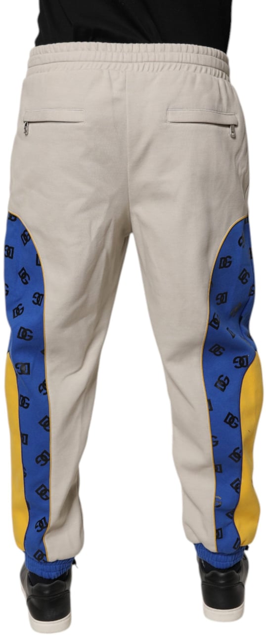 Dolce & Gabbana Multicolor Cotton DG Jogger Sweatpants Pants Divers