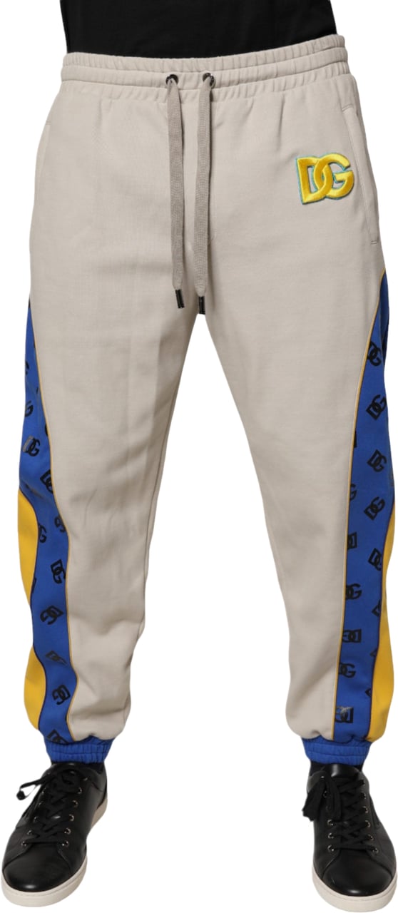 Dolce & Gabbana Multicolor Cotton DG Jogger Sweatpants Pants Divers