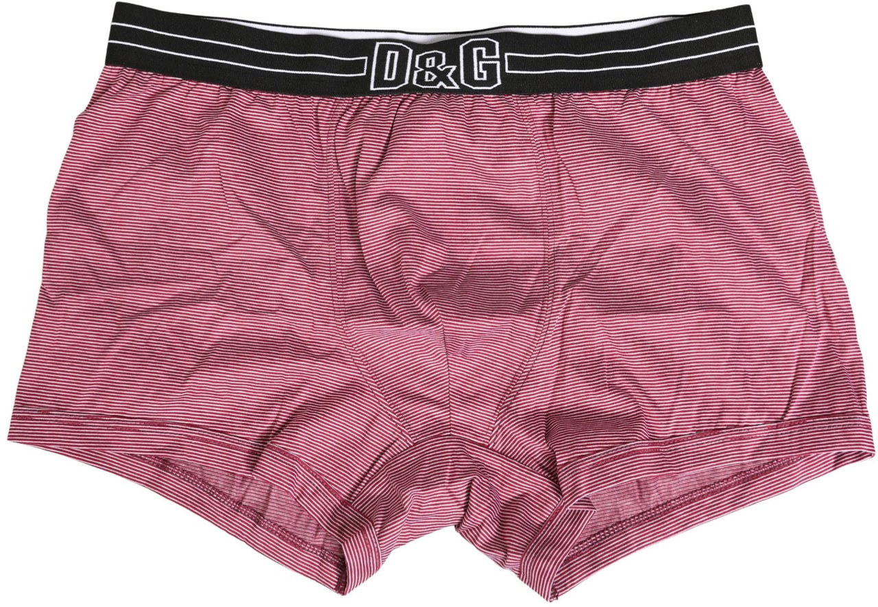 Dolce & Gabbana Pink D&G Logo Cotton Regular Boxer Underwear Roze
