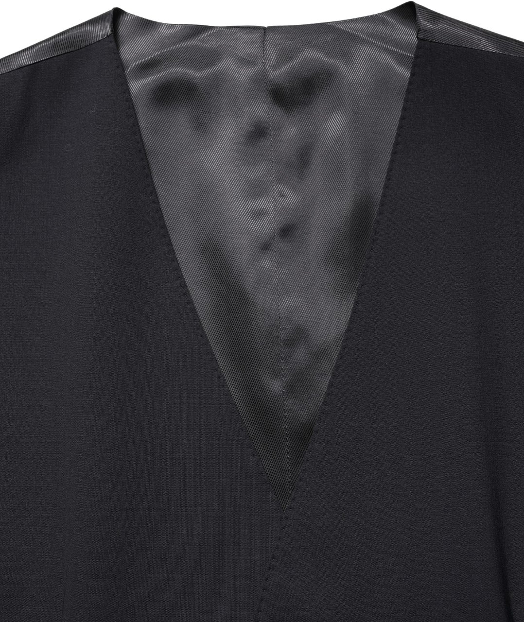 Dolce & Gabbana Black Wool Single Breasted Waistcoat Vest Zwart