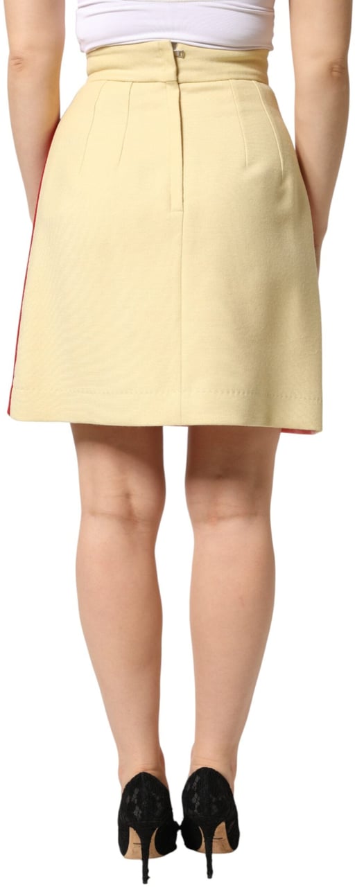 Dolce & Gabbana Multicolor Wool Casual High Waist Mini Skirt Divers