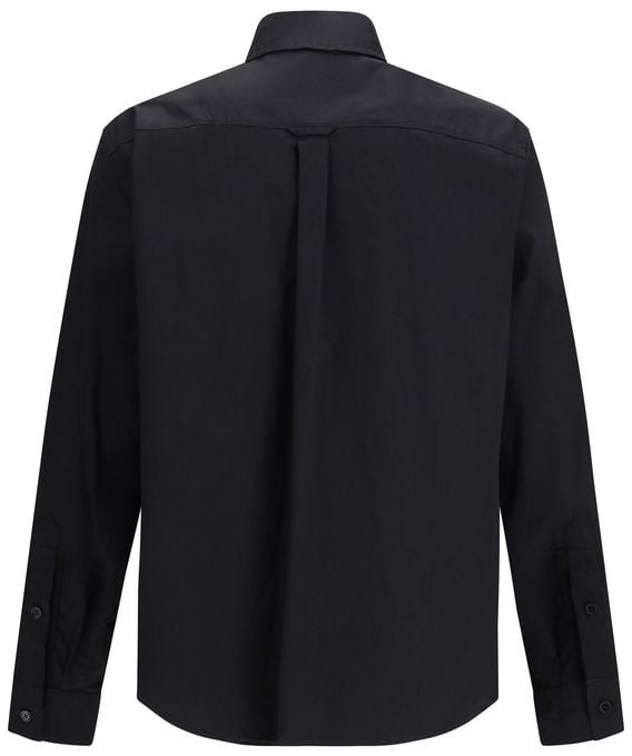 Dolce & Gabbana Black Cotton Dress Shirt Zwart