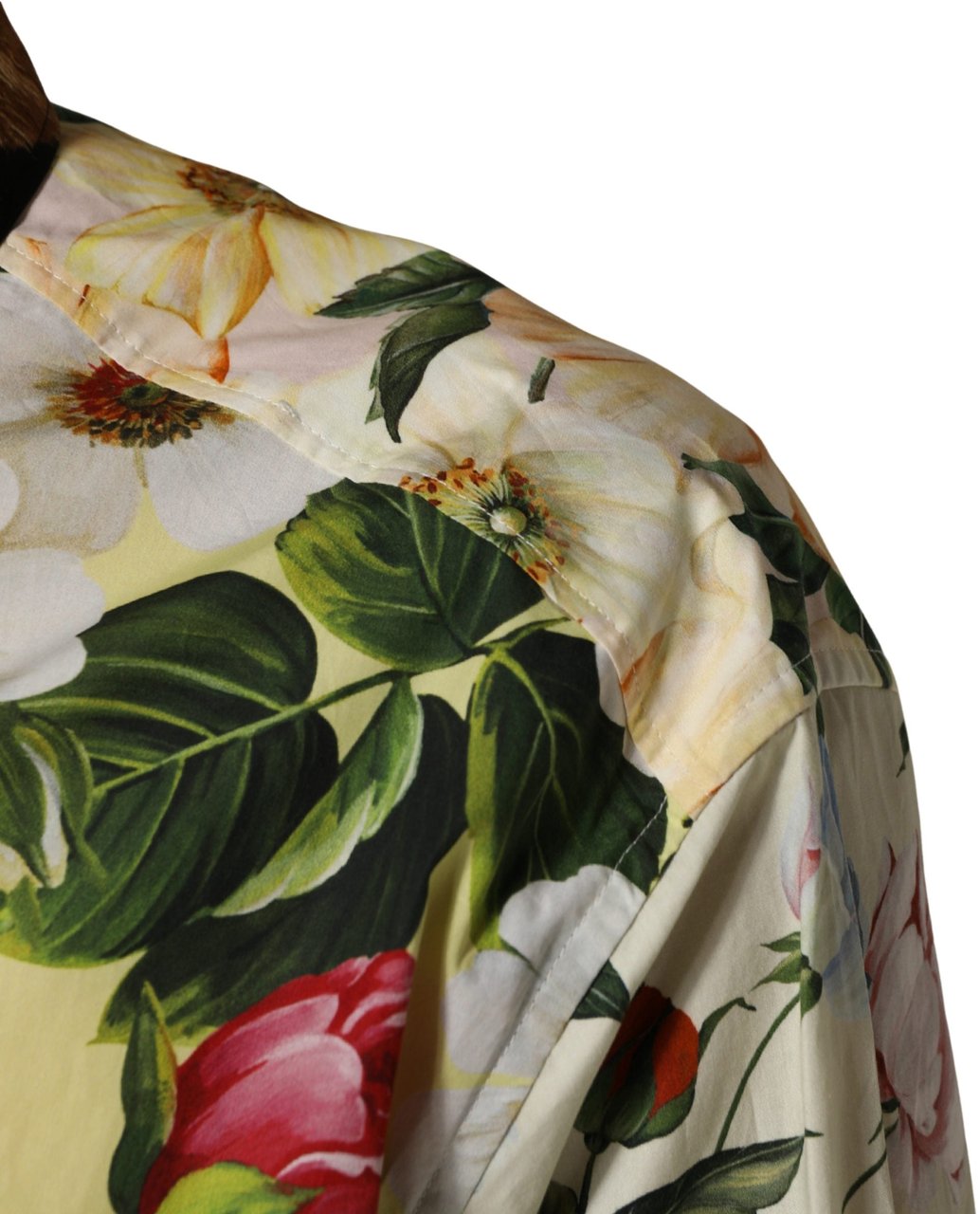 Dolce & Gabbana Multicolor Floral Animal Print Collared Shirt Divers