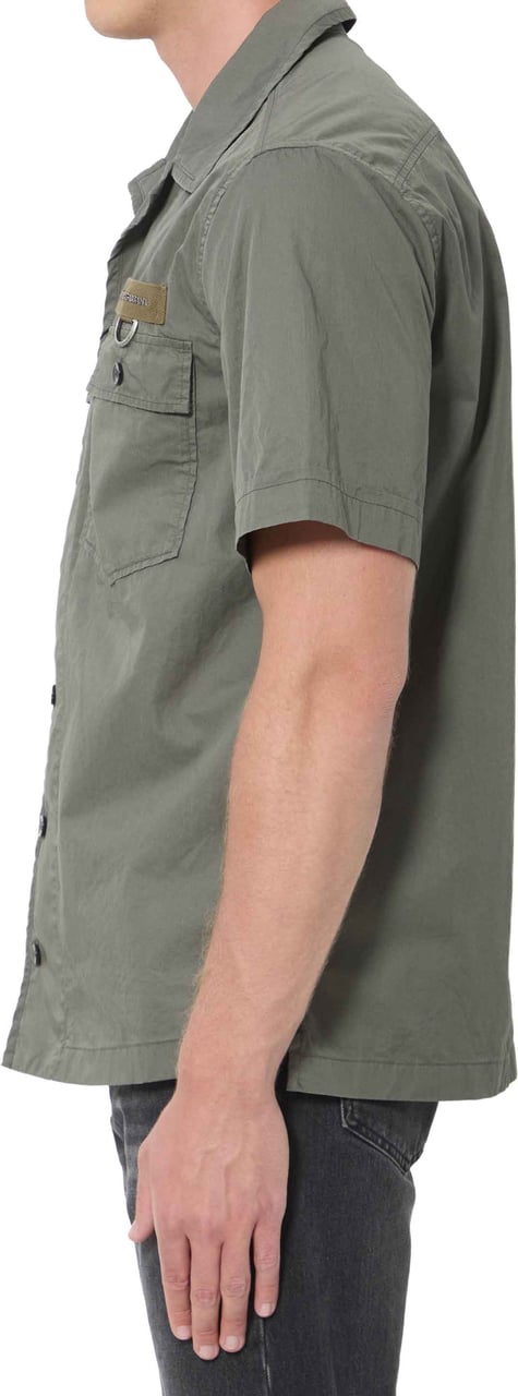 Dolce & Gabbana Military green cotton shirt Groen