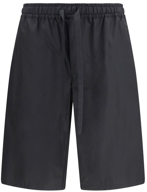 Dolce & Gabbana Black Cotton Bermuda Shorts Zwart