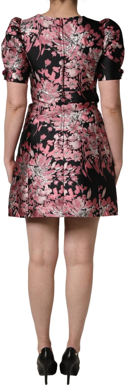 Dolce & Gabbana Multicolor Floral Brocade A-line Mini Dress Divers