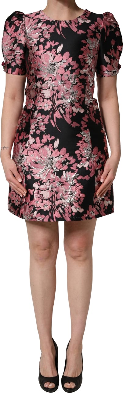 Dolce & Gabbana Multicolor Floral Brocade A-line Mini Dress Divers