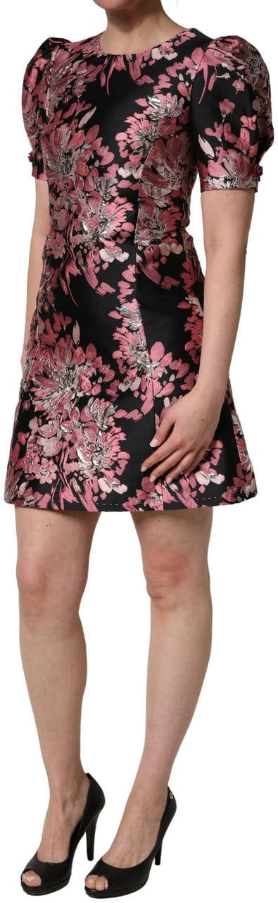 Dolce & Gabbana Multicolor Floral Brocade A-line Mini Dress Divers