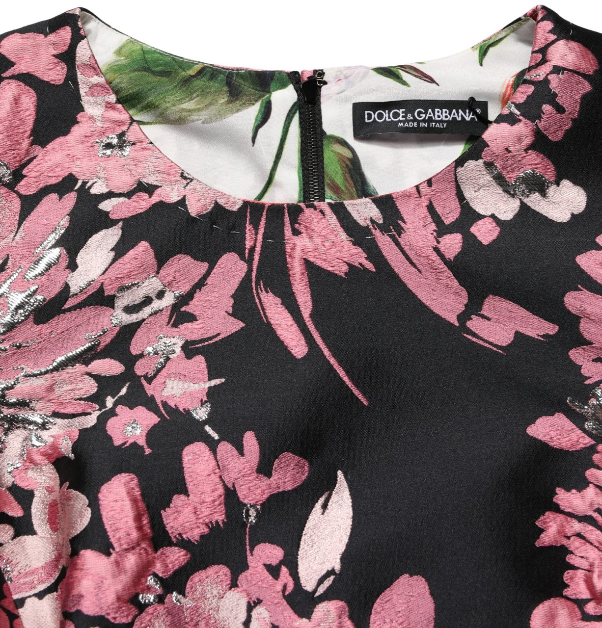 Dolce & Gabbana Multicolor Floral Brocade A-line Mini Dress Divers