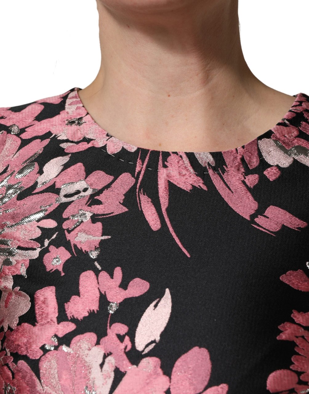 Dolce & Gabbana Multicolor Floral Brocade A-line Mini Dress Divers