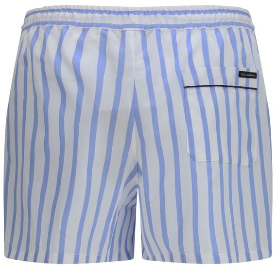 Dolce & Gabbana Blue Cotton Bermuda Shorts Blauw