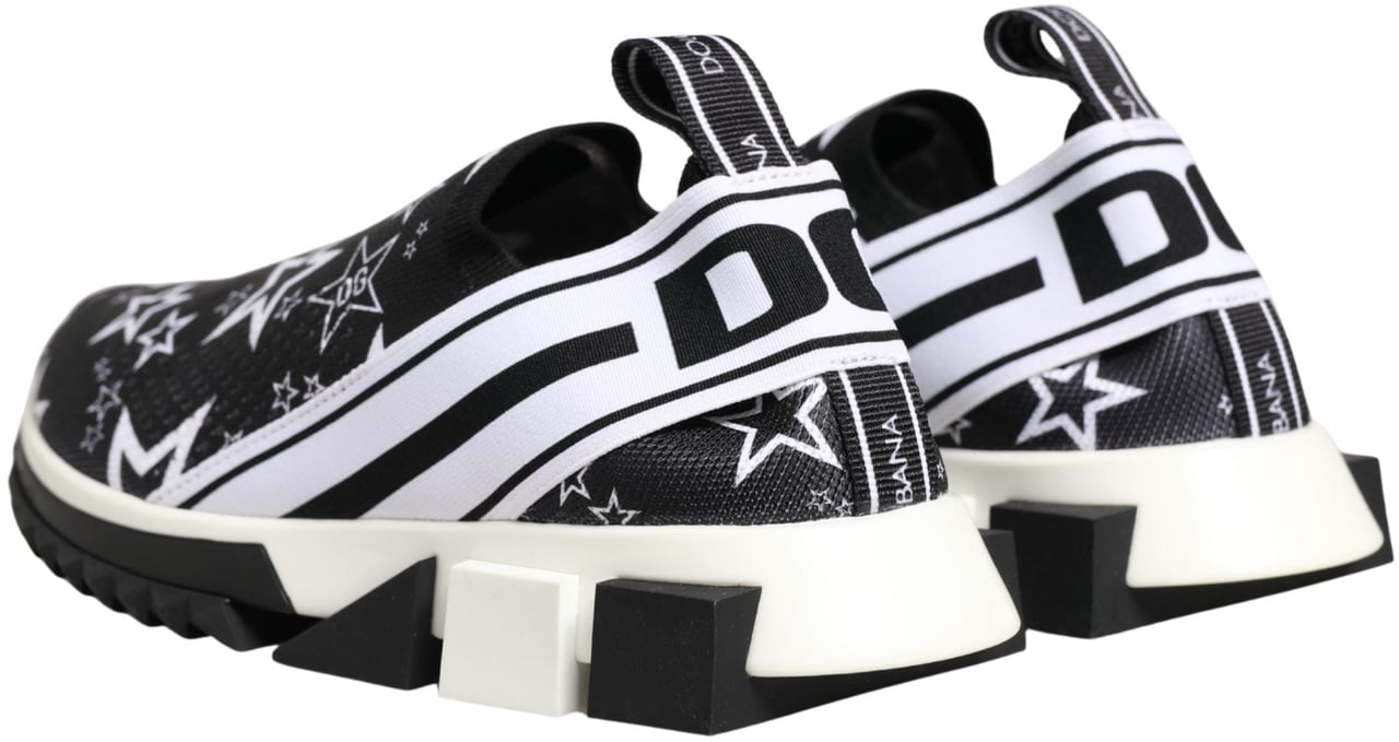 Dolce & Gabbana Black Stars Logo SORRENTO Sneakers Shoes Zwart