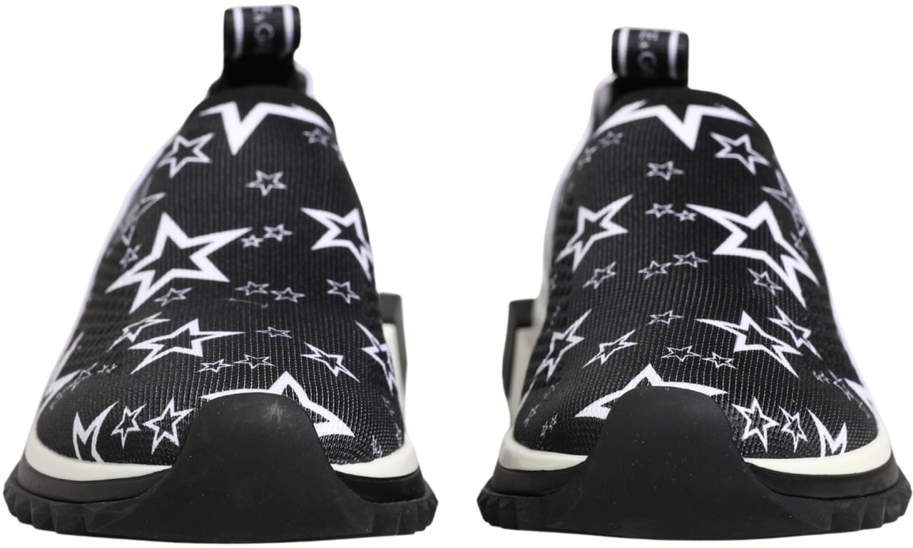 Dolce & Gabbana Black Stars Logo SORRENTO Sneakers Shoes Zwart