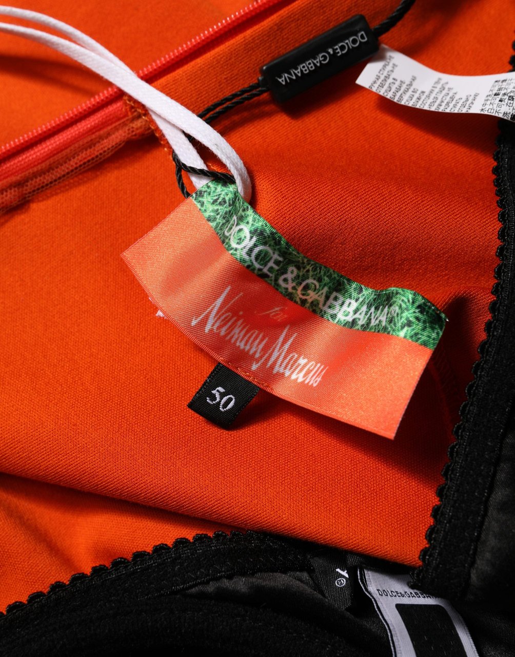 Dolce & Gabbana Orange Cotton Superbowl Football Inspired Mini Dress Oranje