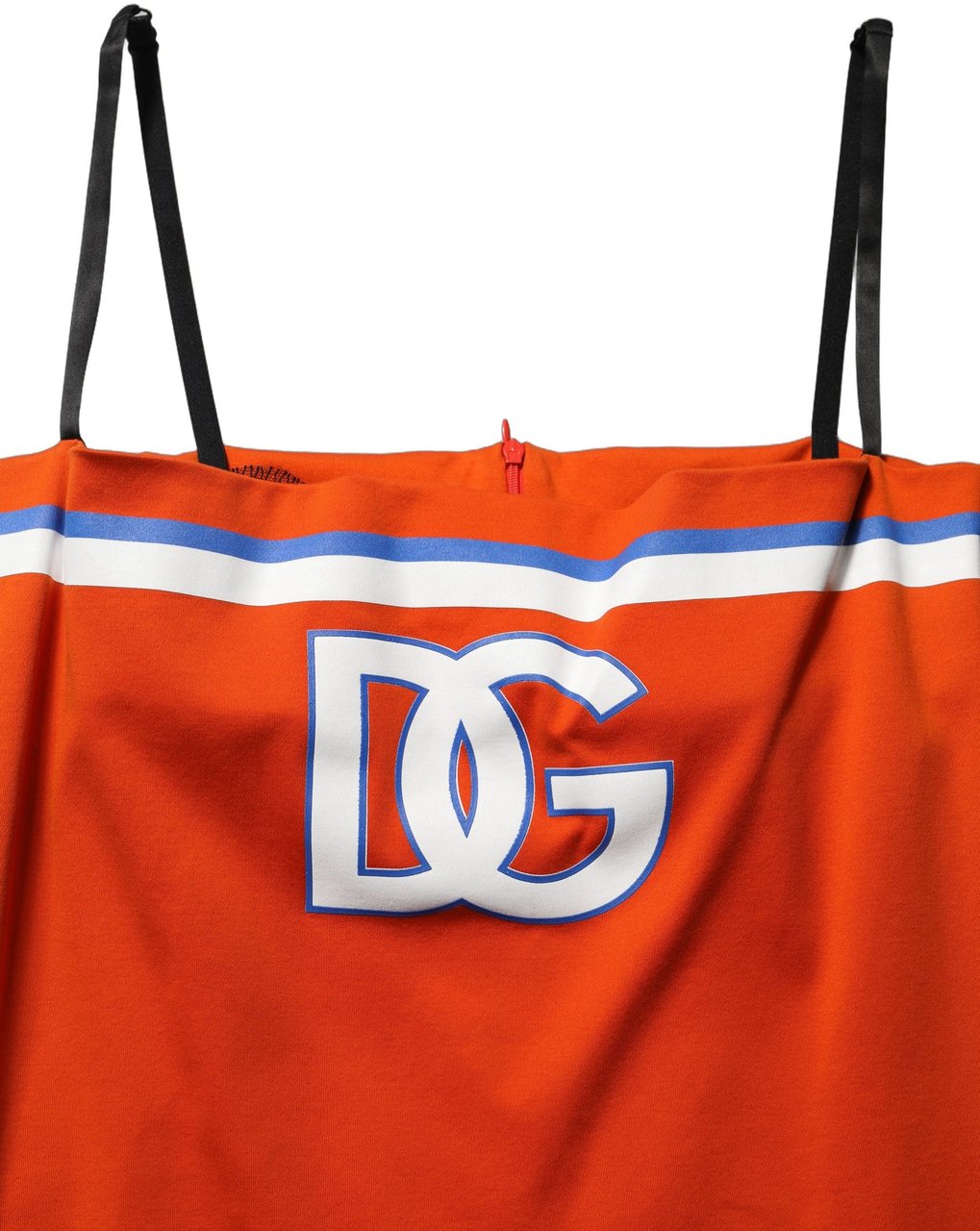 Dolce & Gabbana Orange Cotton Superbowl Football Inspired Mini Dress Oranje