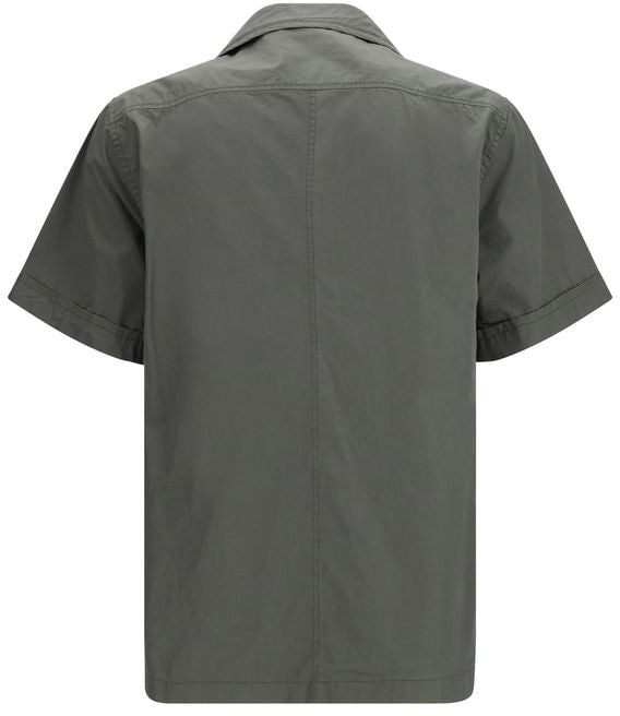 Dolce & Gabbana Gray Cotton Shortsleeve Shirt Grijs