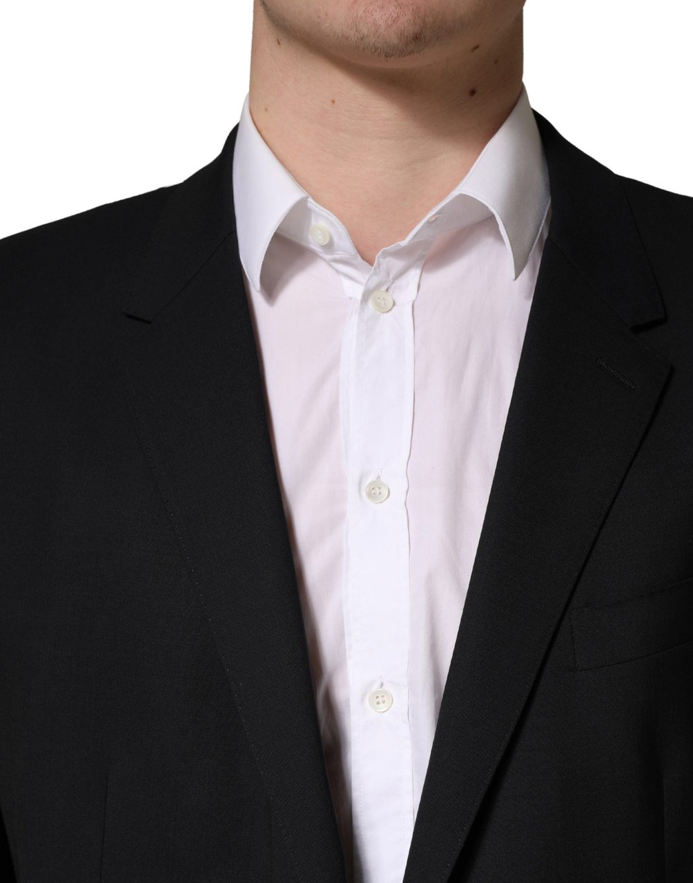 Dolce & Gabbana Blue Single Breasted 2 Button Suit Jacket Navy
