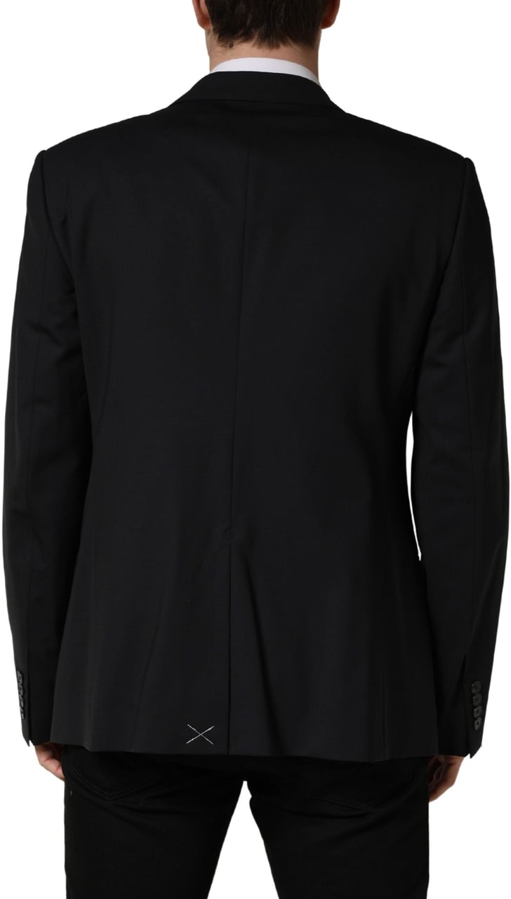 Dolce & Gabbana Blue Single Breasted 2 Button Suit Jacket Navy