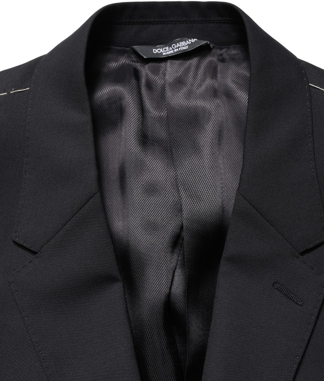 Dolce & Gabbana Blue Single Breasted 2 Button Suit Jacket Navy