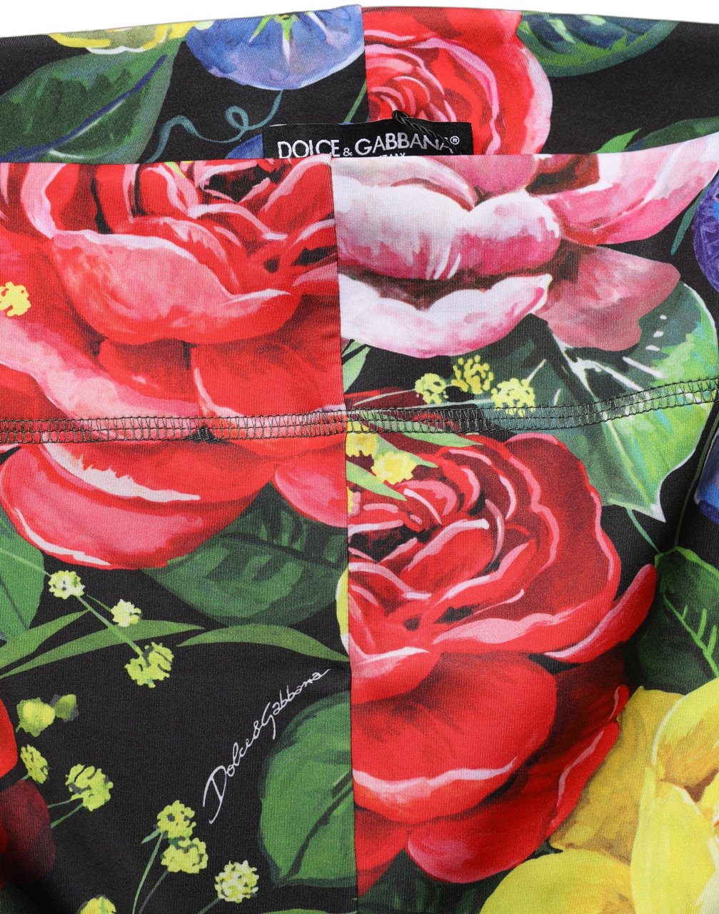 Dolce & Gabbana Multicolor Floral Stretch Jersey Leggings Pants Divers