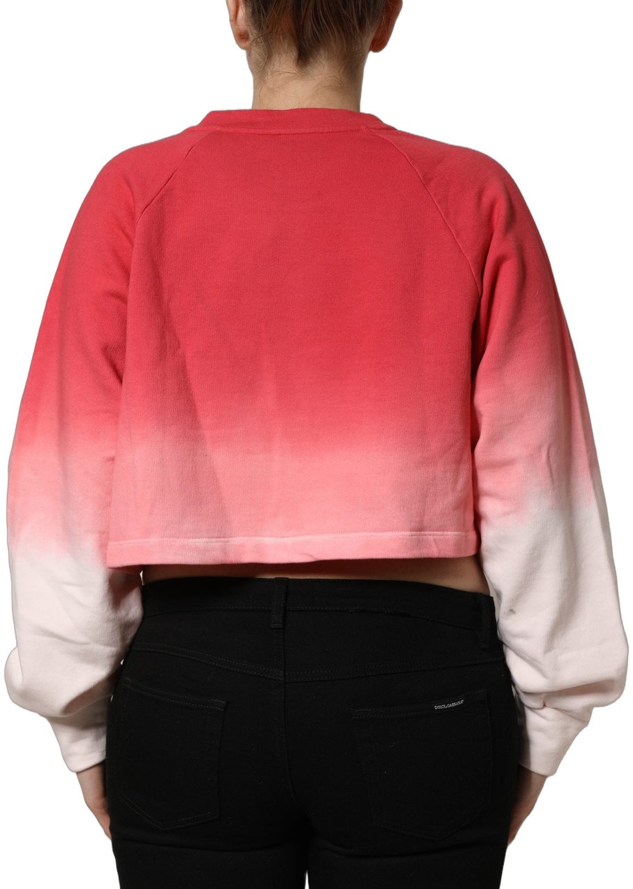 Dolce & Gabbana Multicolor StrawberryPrint Sweatshirt Sweater Maroon