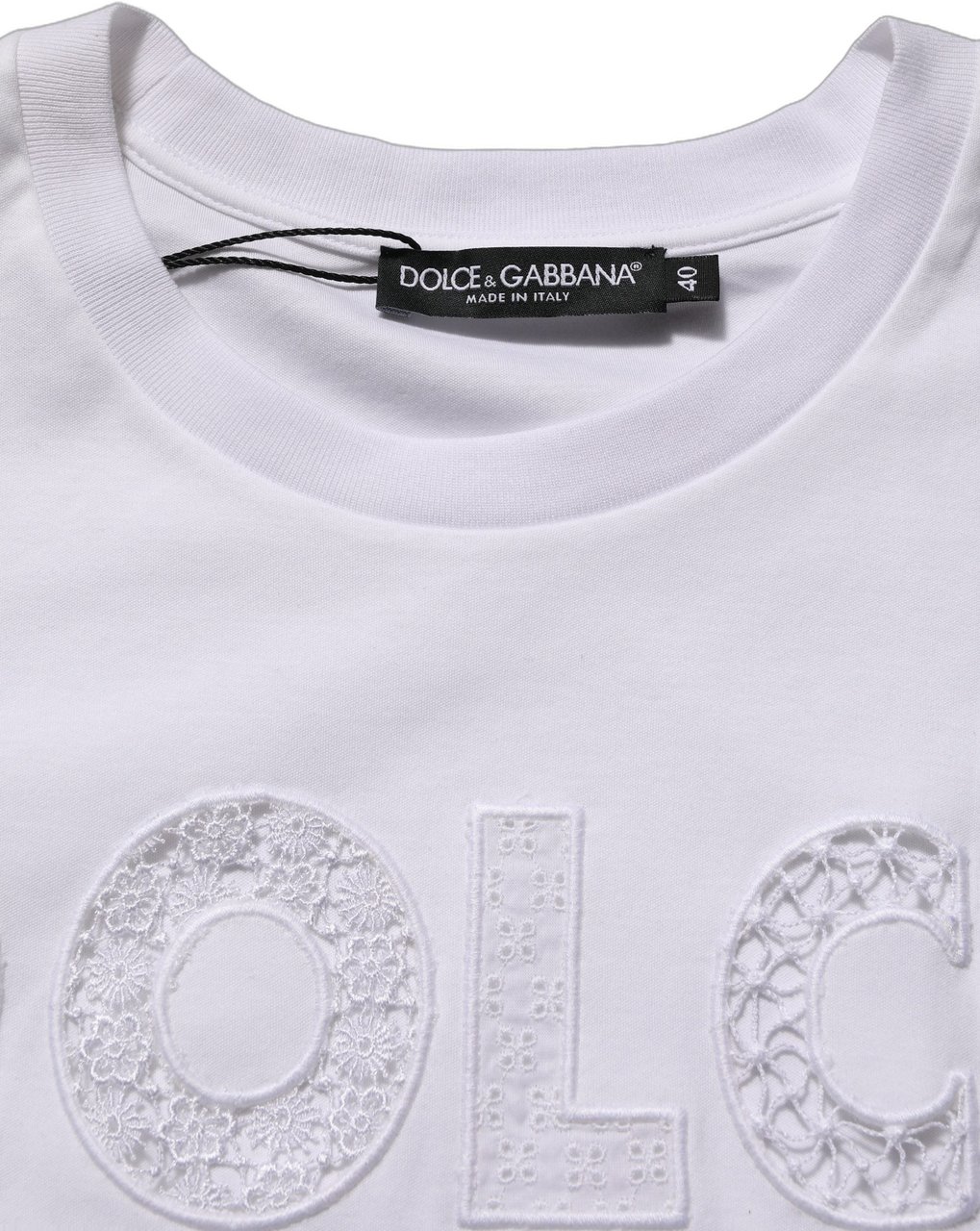 Dolce & Gabbana White Logo Round Neck Sleeveless T-shirt Wit